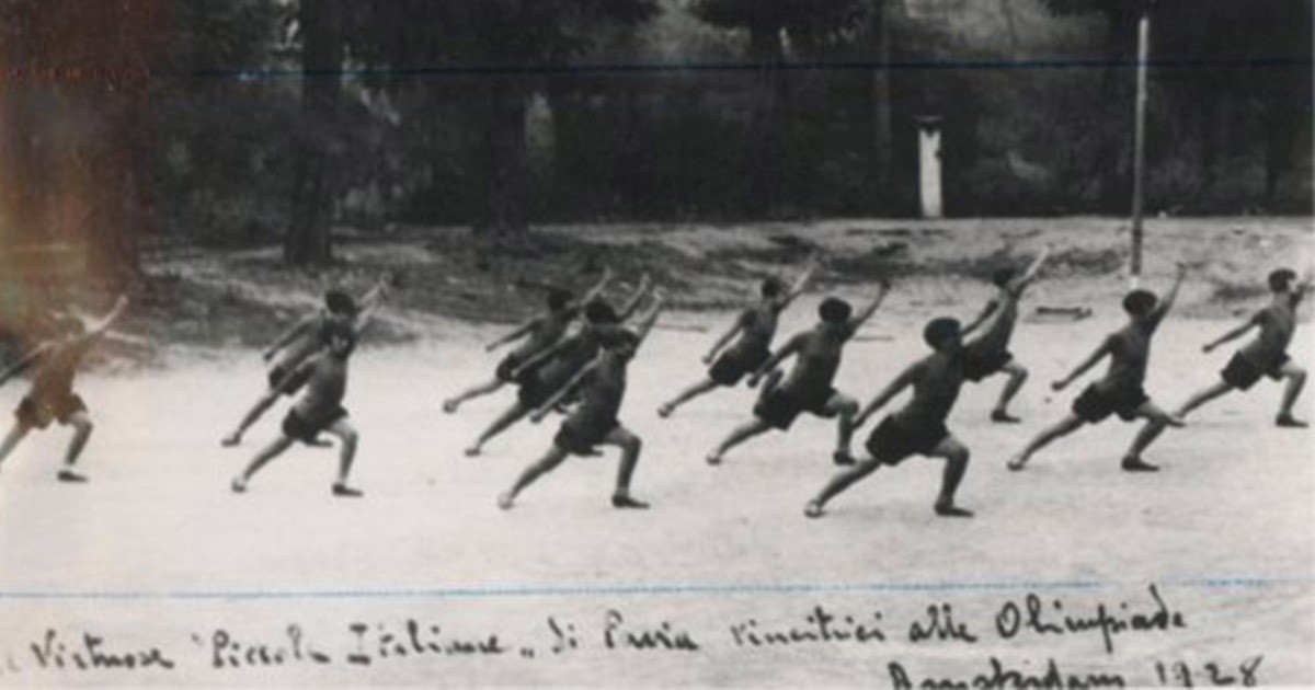 SPORTMEMORY HOMENA A LOS GIMNASTAS DE PAVIA, 1928 Leyenda olímpica de Ámsterdam