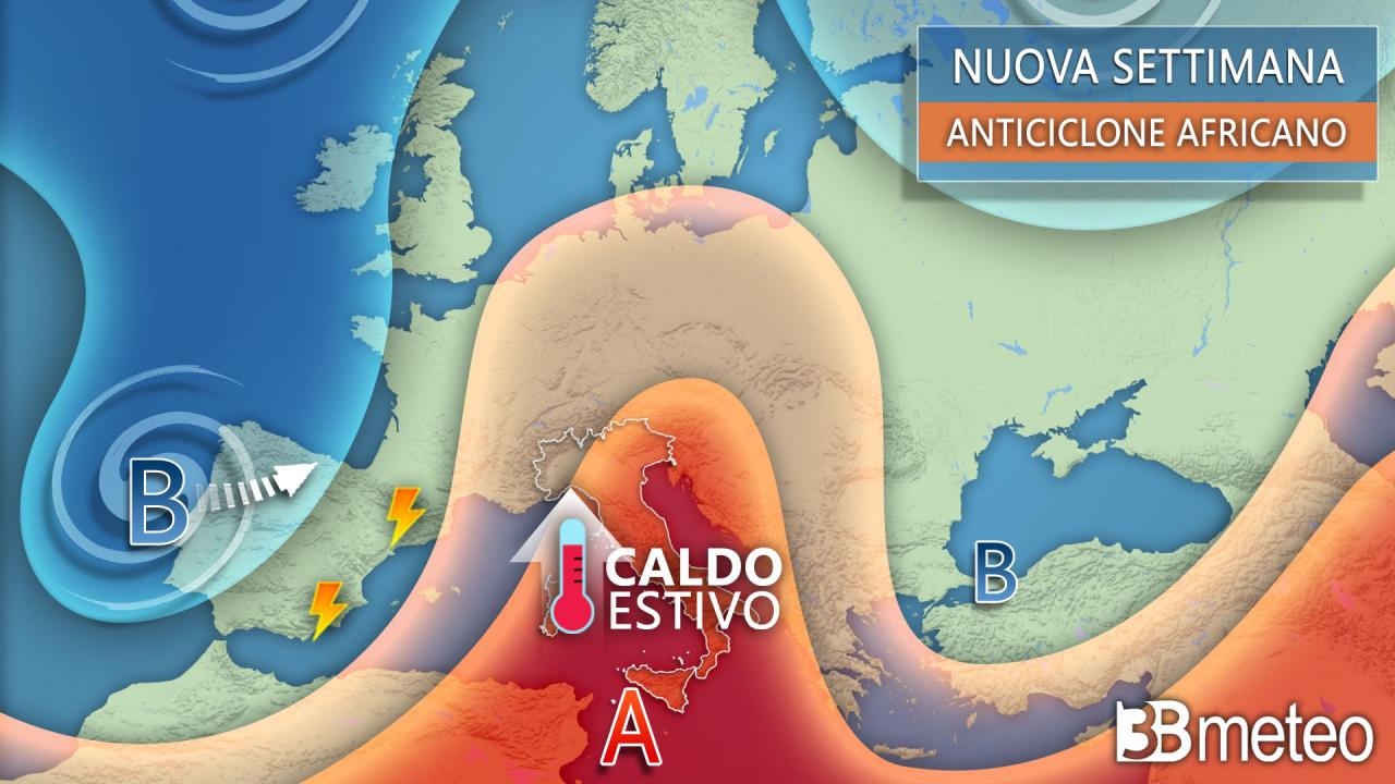 TORNA L’ANTICICLONE AFRICANO, ANCORA ESTATE SULL’ITALIA - Imgpress