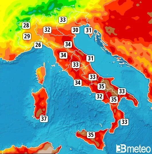 Meteo Caldo Africano Ma Entro Stasera Forti Temporali Su Parte Del